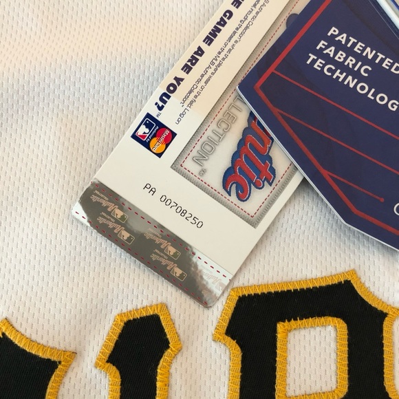 NWT❗️Hand Signed Pittsburgh Pirates Majestic official game jersey - Picture 9 of 10